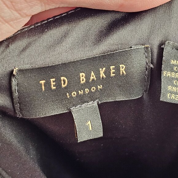 Ted Baker Doona Floral Swirl Dress Sz 1 US 4 - Picture 7 of 9